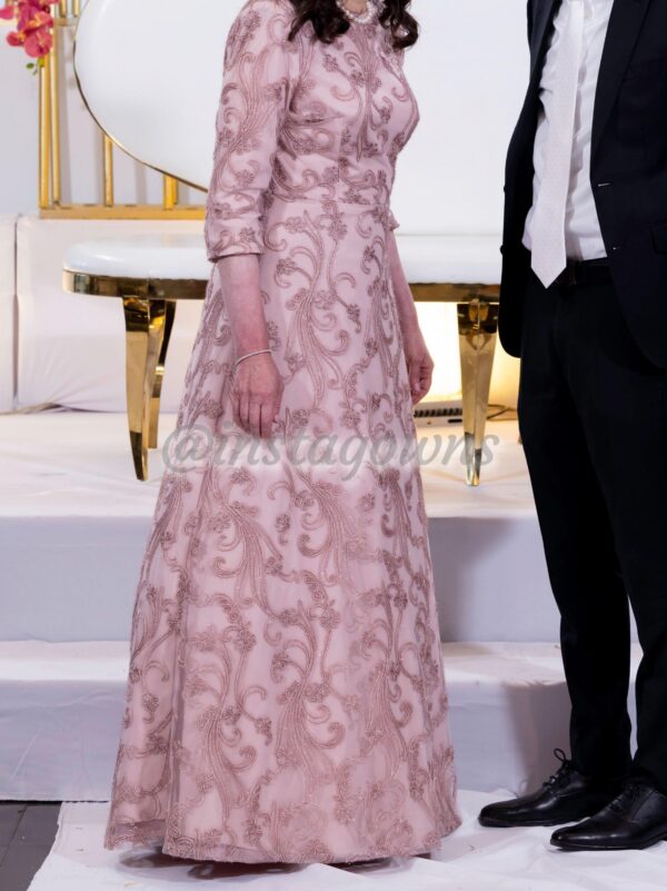 Elegant Pink/Mauve Gown for Sale