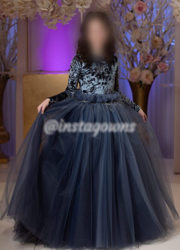 Beautiful Dusty Blue tulle Gowns for sale