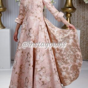 Stunning Pink/Gold Gown for Sale