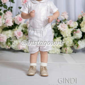 Adorable Set of 8 Ivory/ Champaign Boys Outfits for Rent or Sale