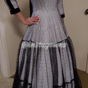 Beautiful black and white Gown for sale