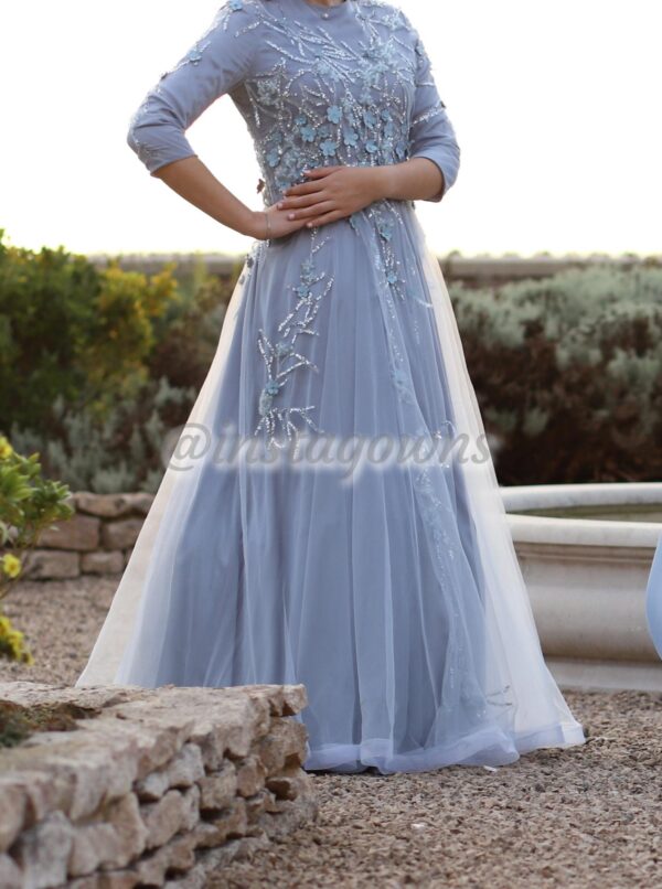 Beautiful light blue gown for sale