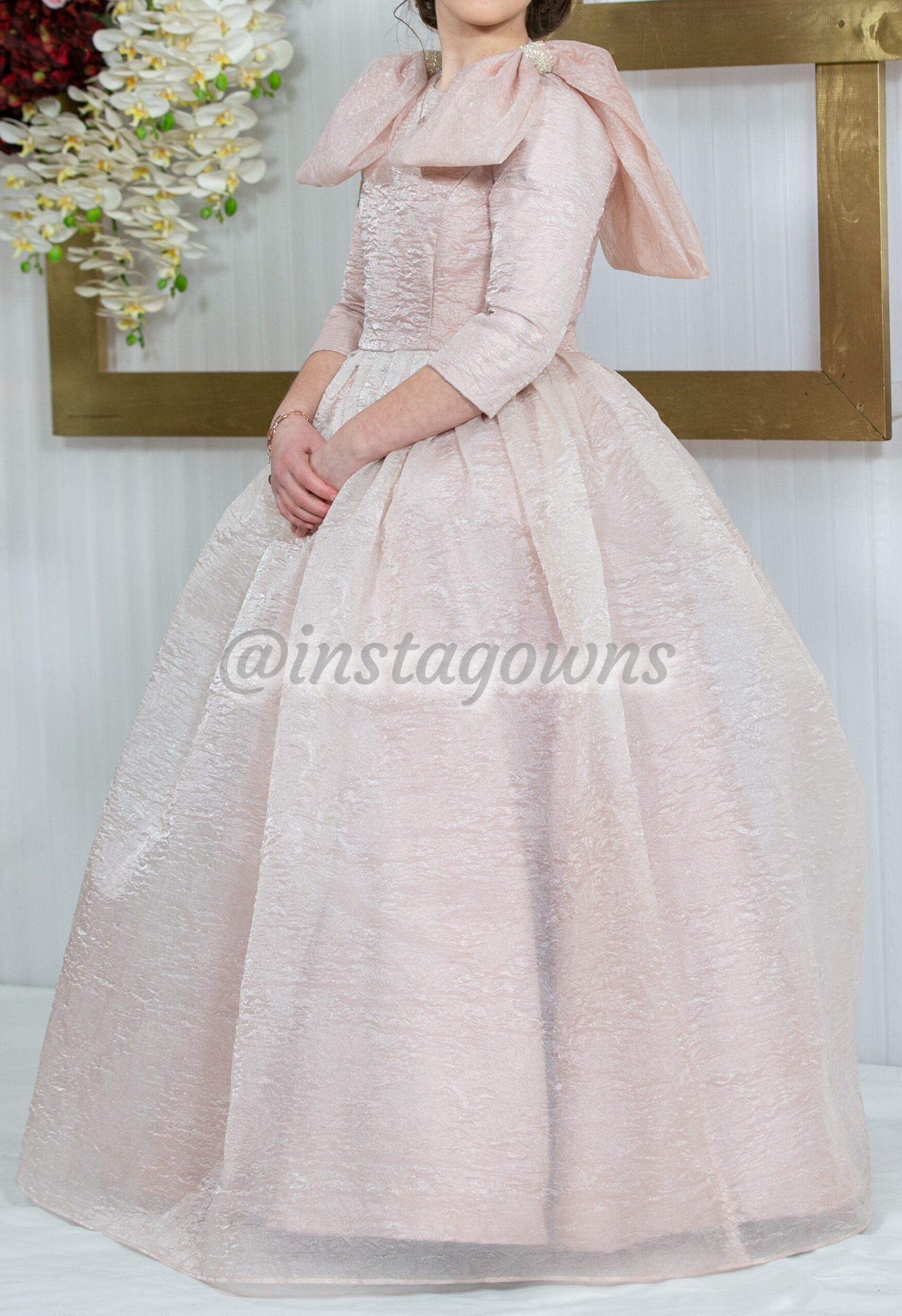 Magnificent Custom Pink Textured Gown for Sale – Instagowns