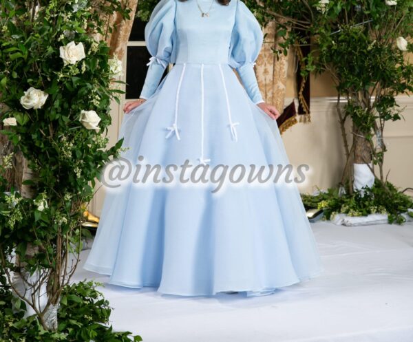 Spectacular one of a kind light blue Gown for Sale