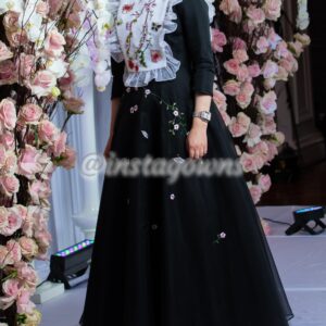 Beautiful Custom Embroidered Gown for sale