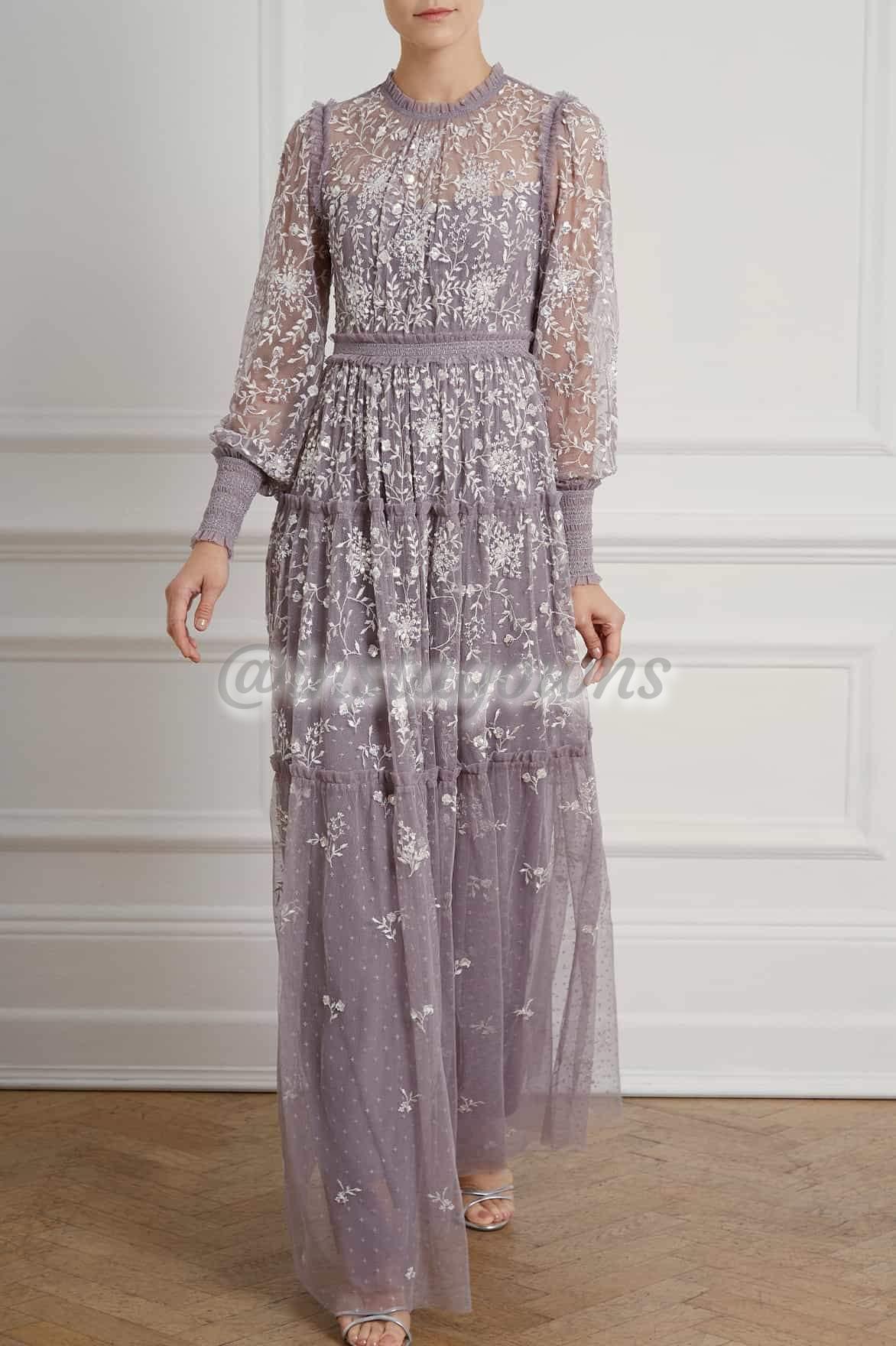 Elegant Needle & Thread Lavender Gown for Sale