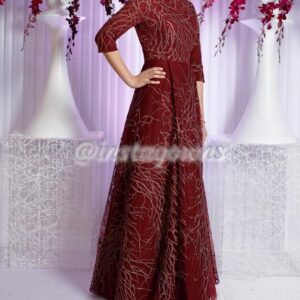 Burgundy/Maroon Gown for Sale