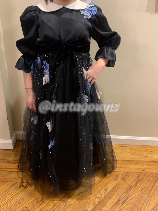 Stunning girls Designer olivure pure pearl beaded Gown for sale