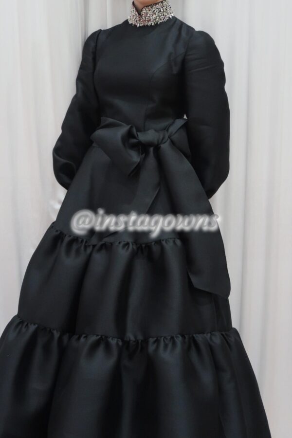 Stunning Custom Black Gown for Rent