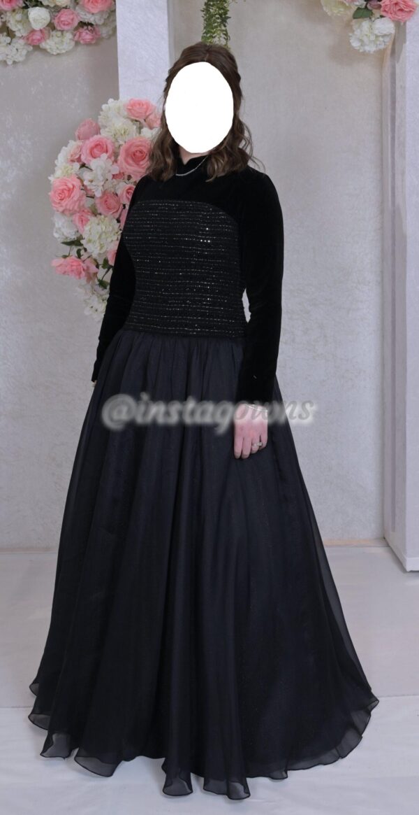 Beautiful Custom Designer black Gown for sale