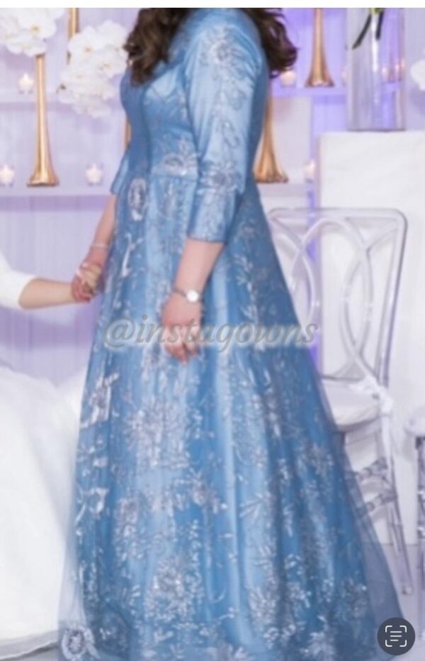 Miri’s ice blue mother of the bride Gown for sale