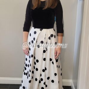Monique Lhuillier black and white Gown for sale