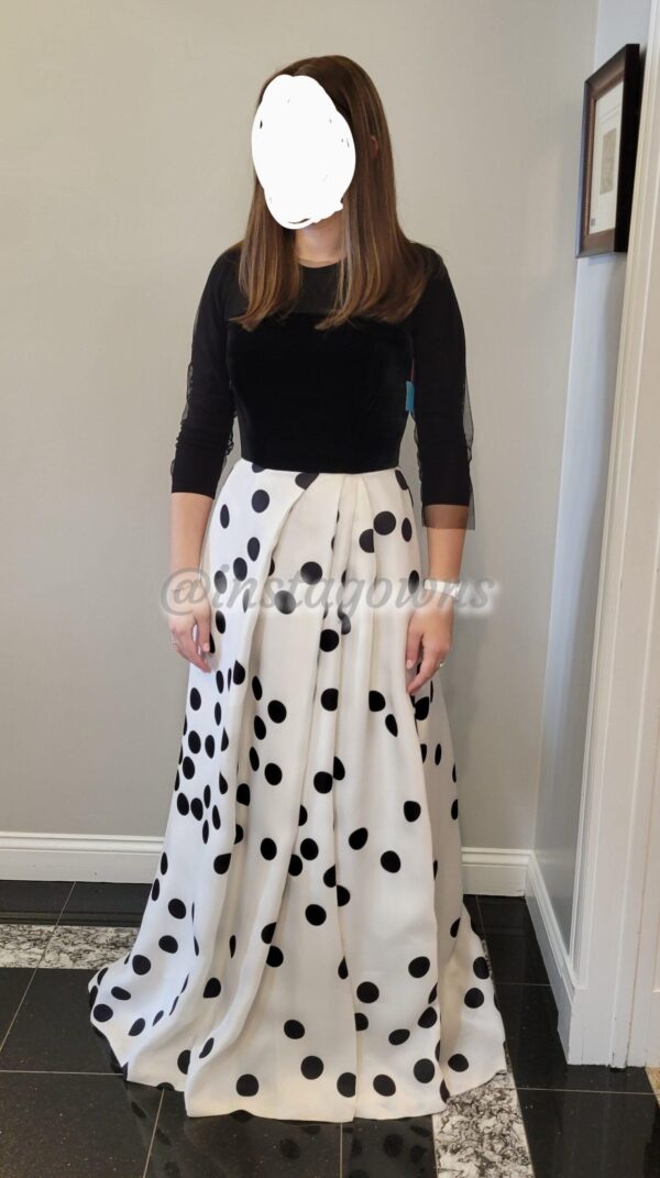 Monique Lhuillier black and white Gown for sale