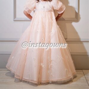 Beautiful Swiss Dot Tulle Children's Gowns for Sale
