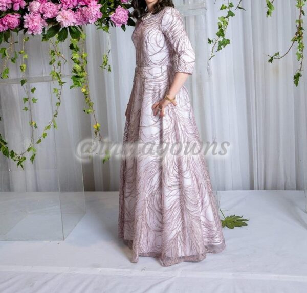 Exquisite Pink Mauve Gown for Sale