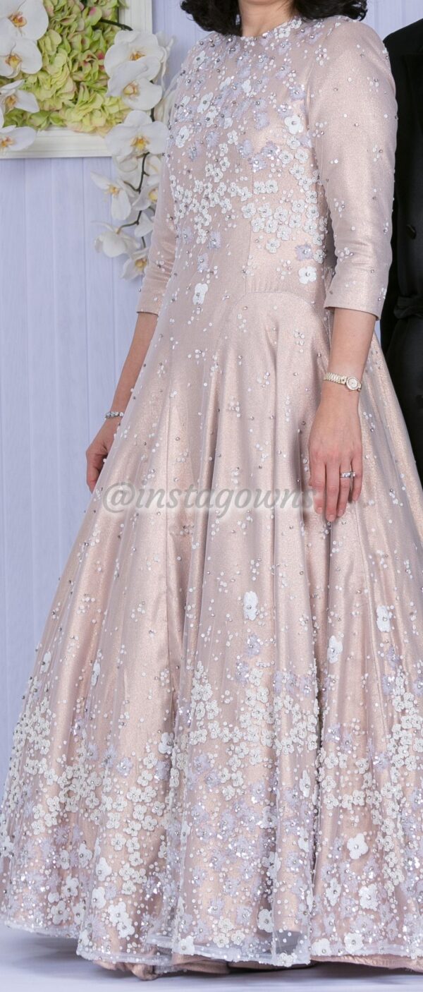Beautiful hand beaded Gown for sale