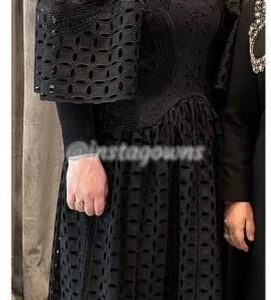 Org Alberta Ferreti Black Gown for rent or sale