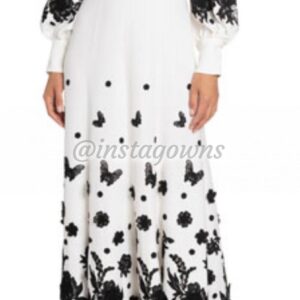 Designer Andrew GN Black and White Gown for Sale