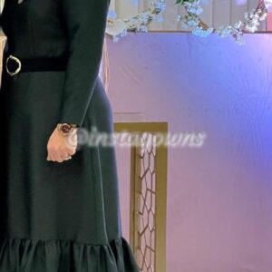 Classy and elegant deep green custom Gown for sale