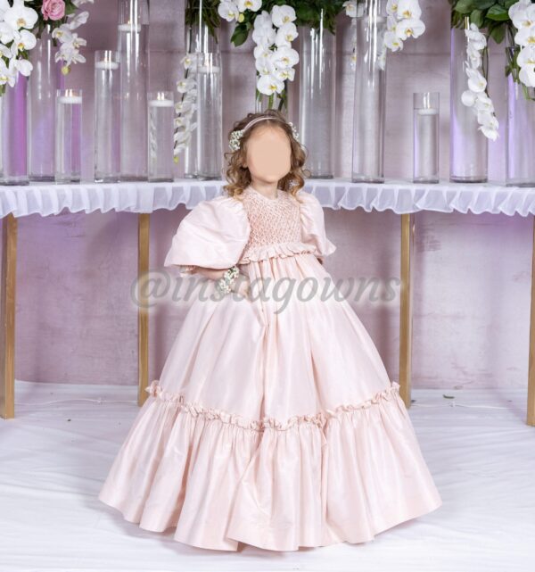 Magnificent Custom Couture Girl's Gown For Sale
