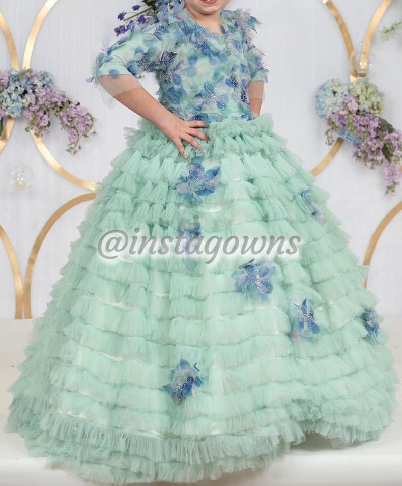 Beautiful Custom Made Haas Bridal Sister of the Bride Girls Gown for Rent or Sale
