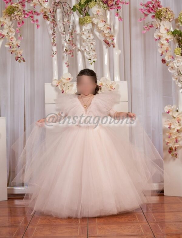 Beautiful tulle costume made pink /blush Gown for sale