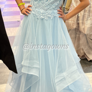 Light Blue Custom Sister of the Bride Gown for sale