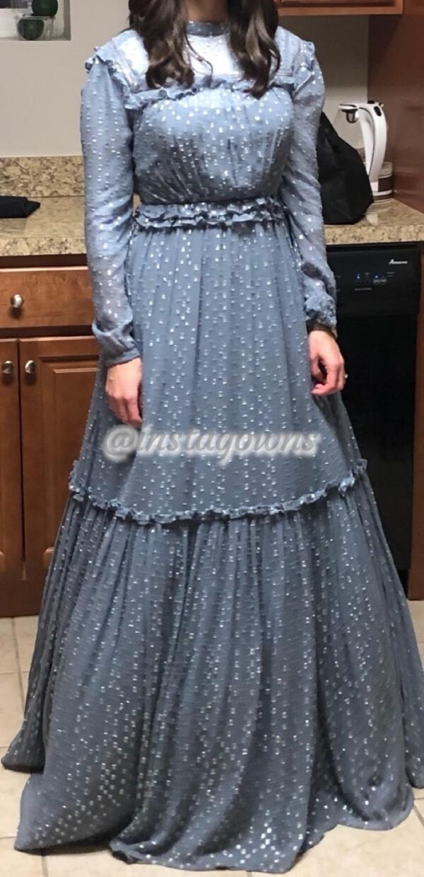 Needle & Thread Blue/Gray Gown for Rent or Sale