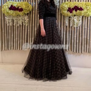 Beautiful Exquisite black and gold Gown for sale