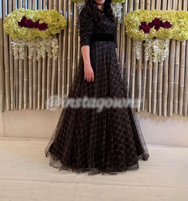 Beautiful Exquisite black and gold Gown for sale