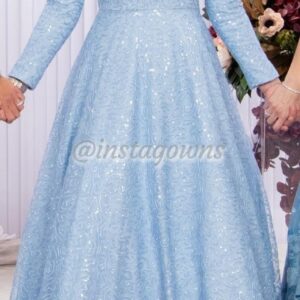 Gorgeous Light Blue Exquisite Gown for Sale