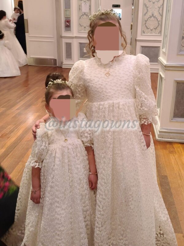 4 Stunning custom white lace gowns for sale