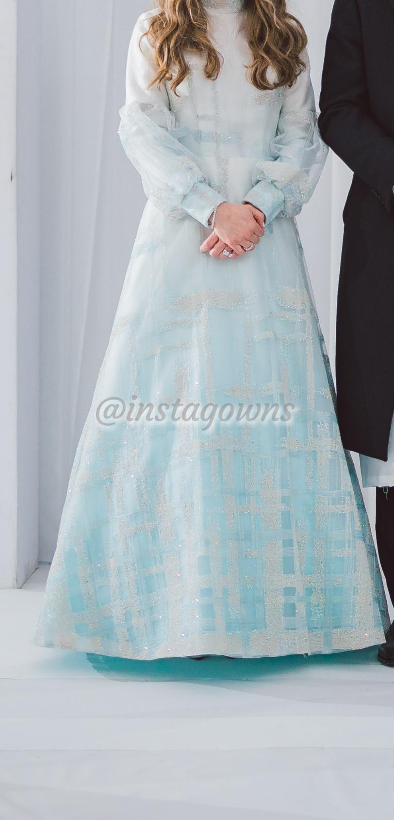 Custom Light Blue Gown for Sale