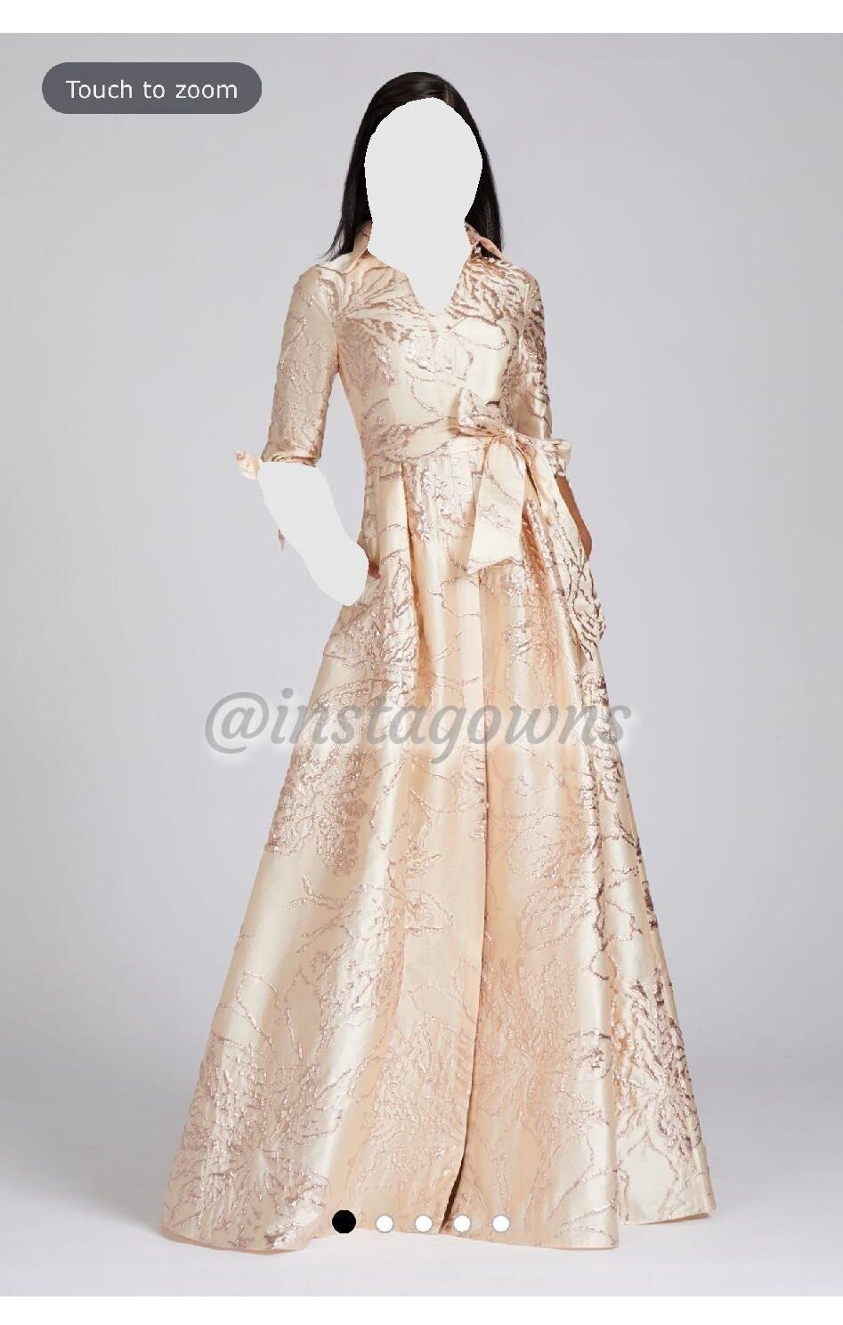 Teri Jon pink Gown for sale