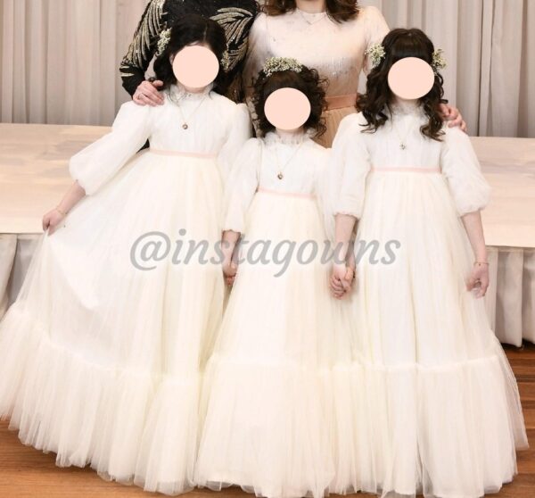 Magnificent Custom kids white Gowns for sale