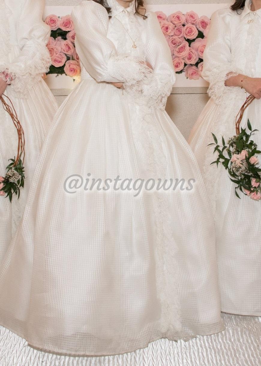 Custom made ivory children Gown for sale