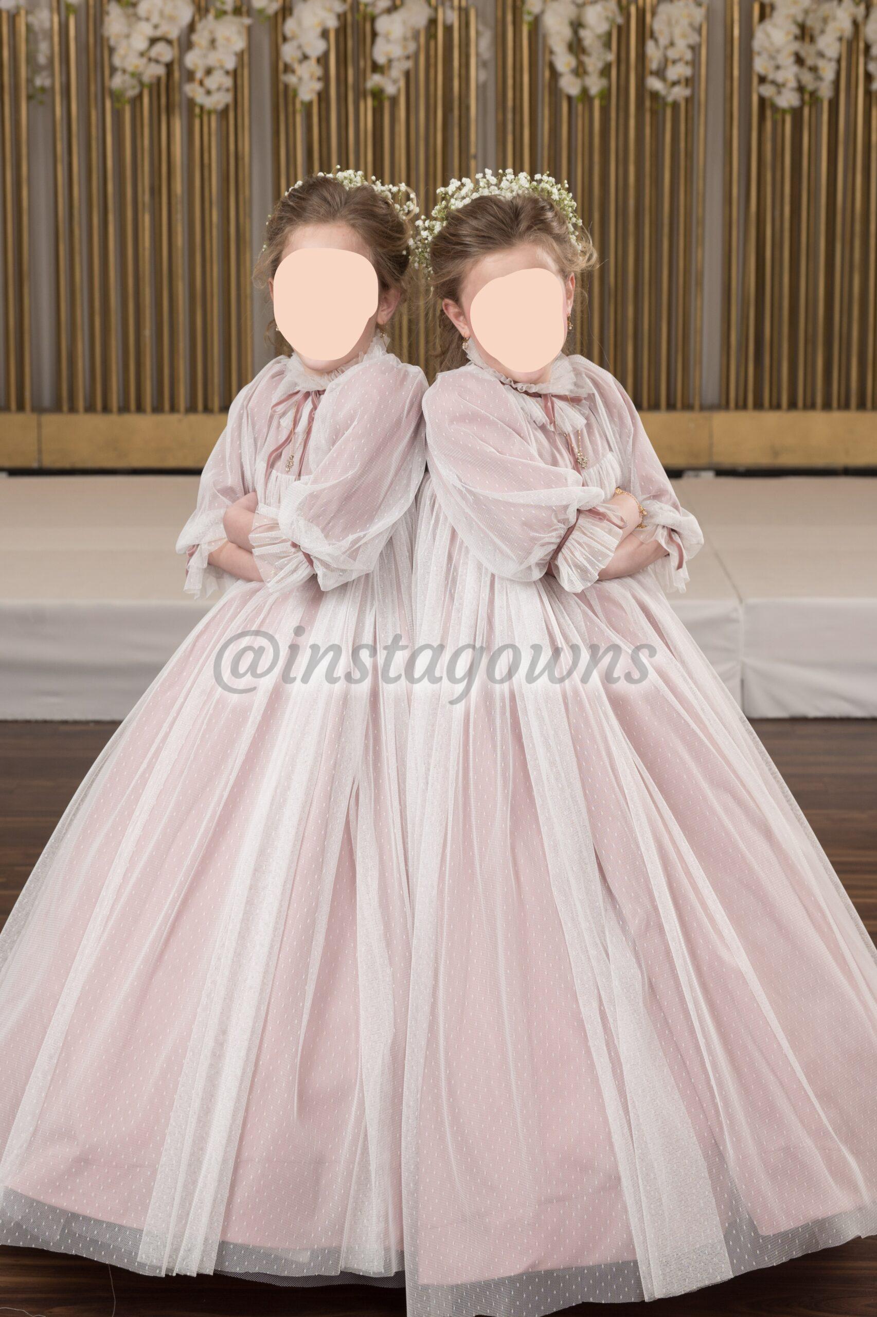 2 Magnificent lace style custom made sister of bride Gowns for Sale