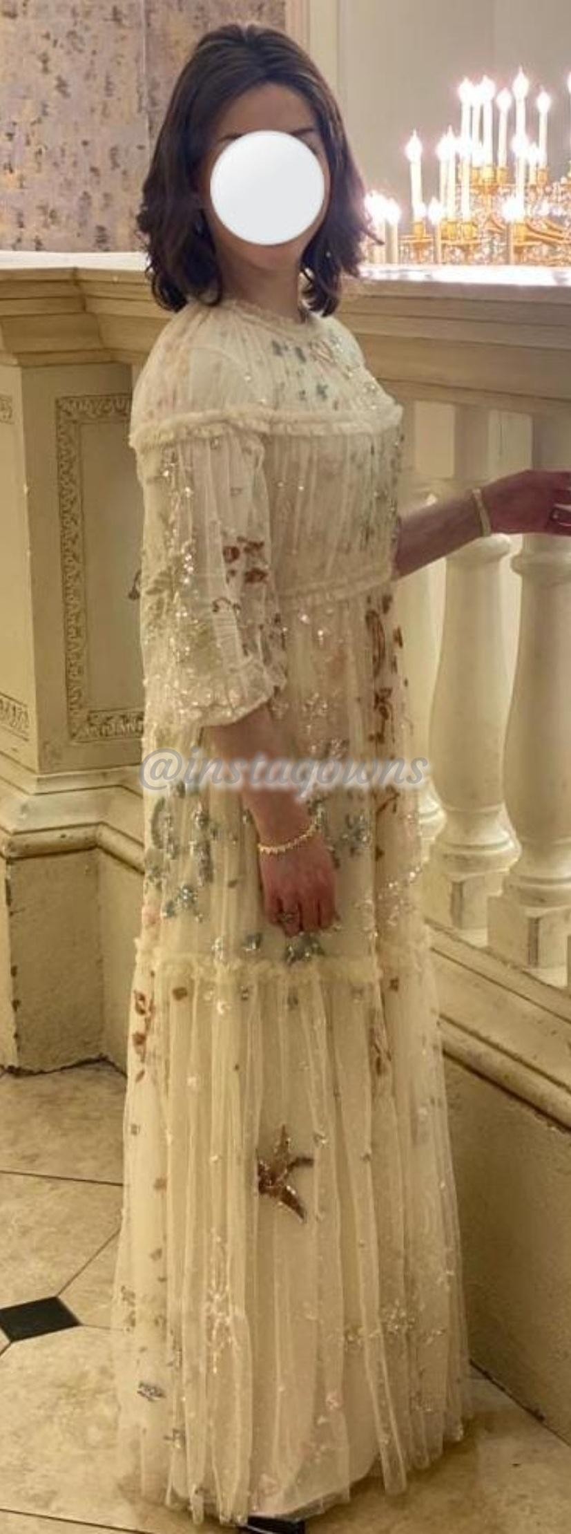 Magnificent Needle and Thread ivory/cream Gown for sale