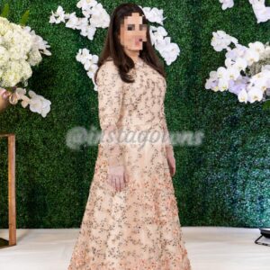 Gorgeous Italian Mother of Bride Beaded with Appliques Gown for Sale