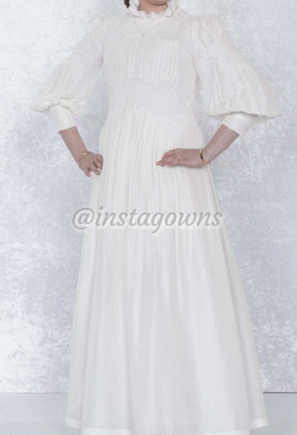 Alberta Feretti Designer White/Cream Gown for Sale