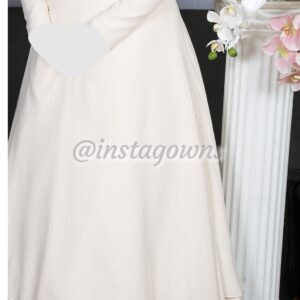 Ivory gold lace top Gown for sale