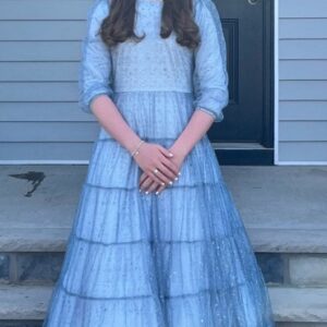 Elegant light blue Sister of the Bride gown for sale