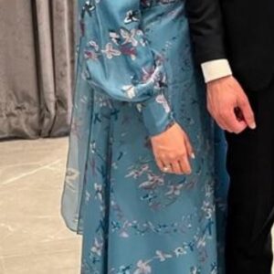 Beautiful Miri Couture Exclusive Blue Gown for Sale