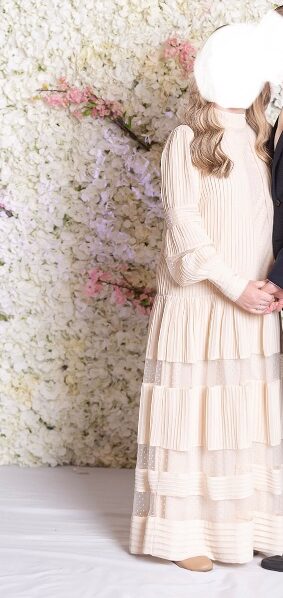 Beautiful Esti's Cream Gown For Sale