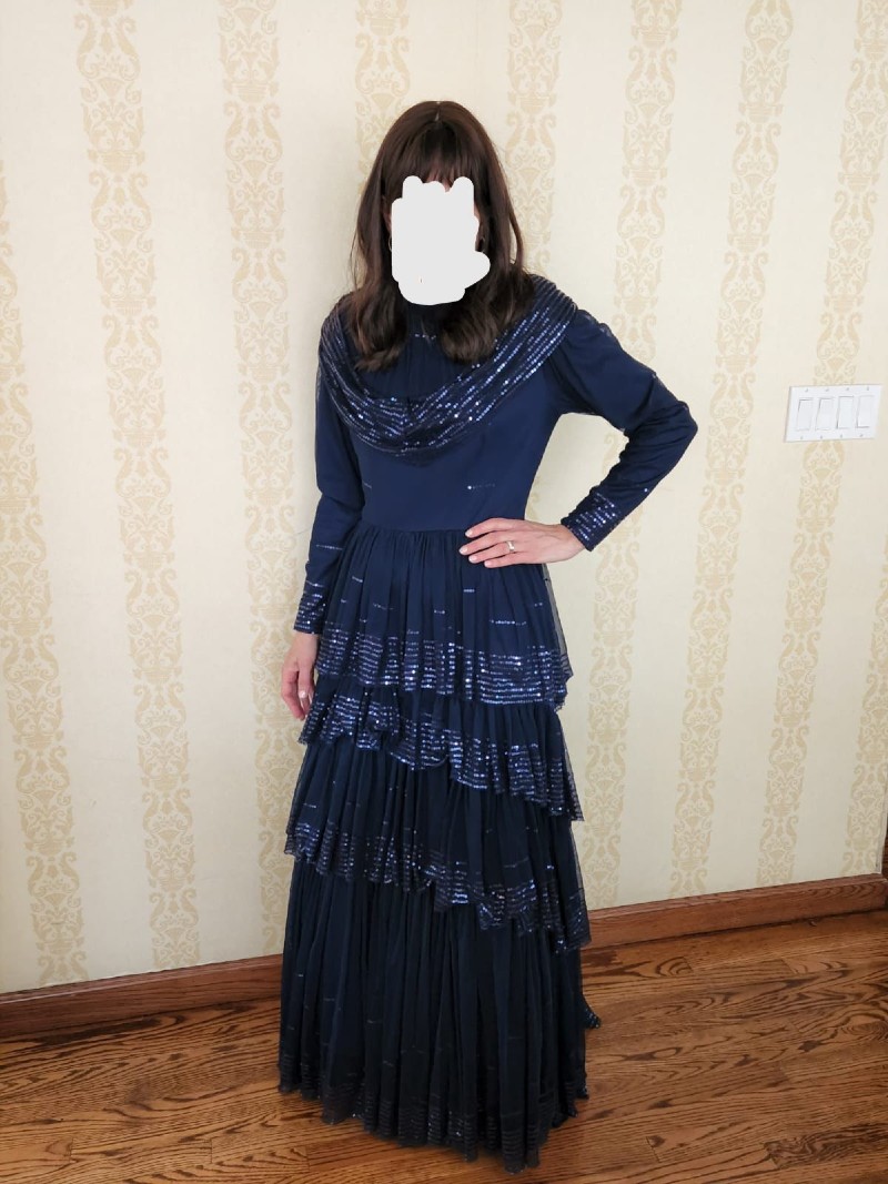 Beautiful Finds & Co. Mother of the Bride Blue Gown For Sale