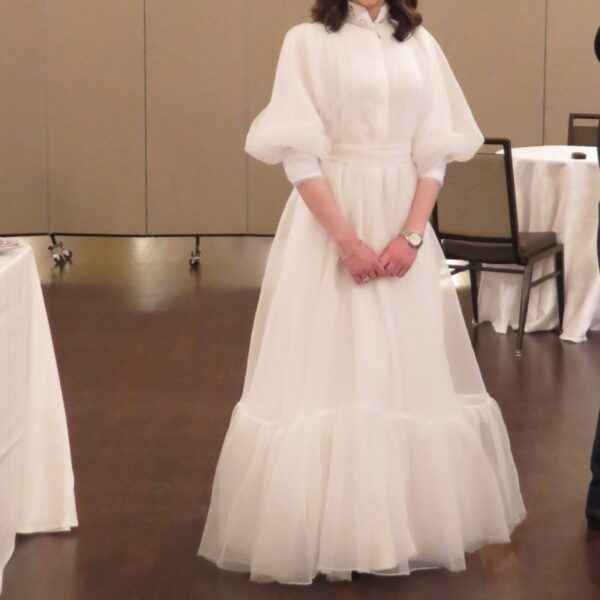 Silver Sequins Sister of the Bride Gown for sale