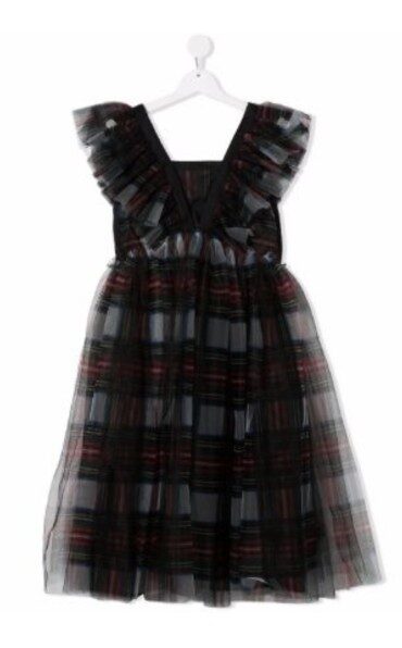 Two Philosophy Di Lorenzo Serafini Kids plaid tulle wedding dresses for Sale