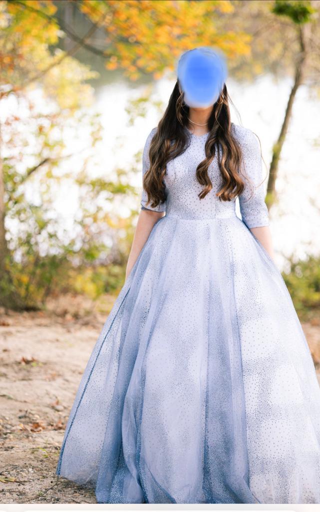 Stunning Light blue princess sister of the bride Gown for Rent or Sale