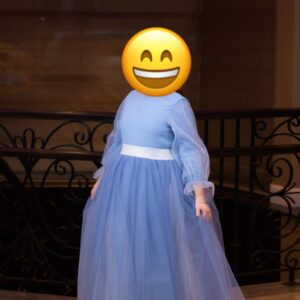 Beautiful Custom light blue tulle Zoe Sister of the Bride Gown for Sale