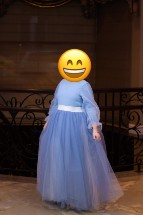 Beautiful Custom light blue tulle Zoe Sister of the Bride Gown for Sale